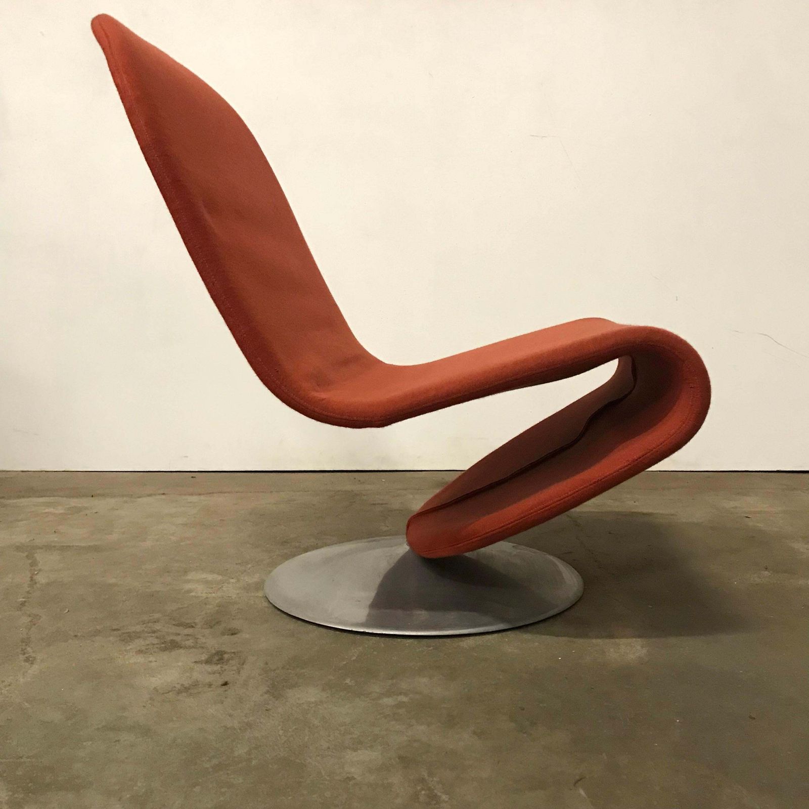 1973, Verner Panton, 1 2 3 Serie Easy Chair In Original First Fabric photo for sale