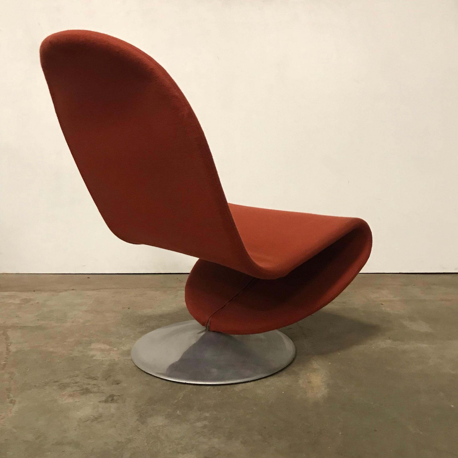 1973, Verner Panton, 1 2 3 Serie Easy Chair In Original First Fabric photo Furniture