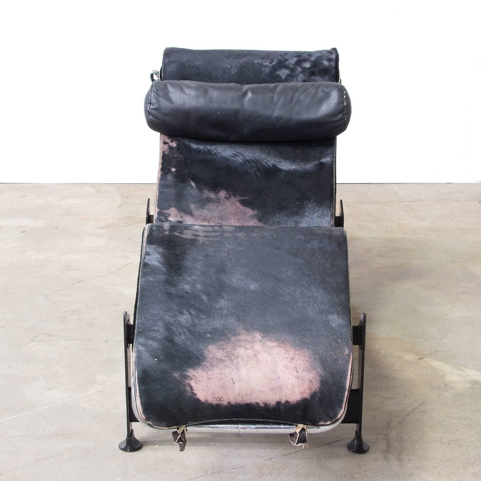 1928, Le Corbusier, Early Lc 4 By Cassina In Chrome With Black Pony Skin photo 4053.0