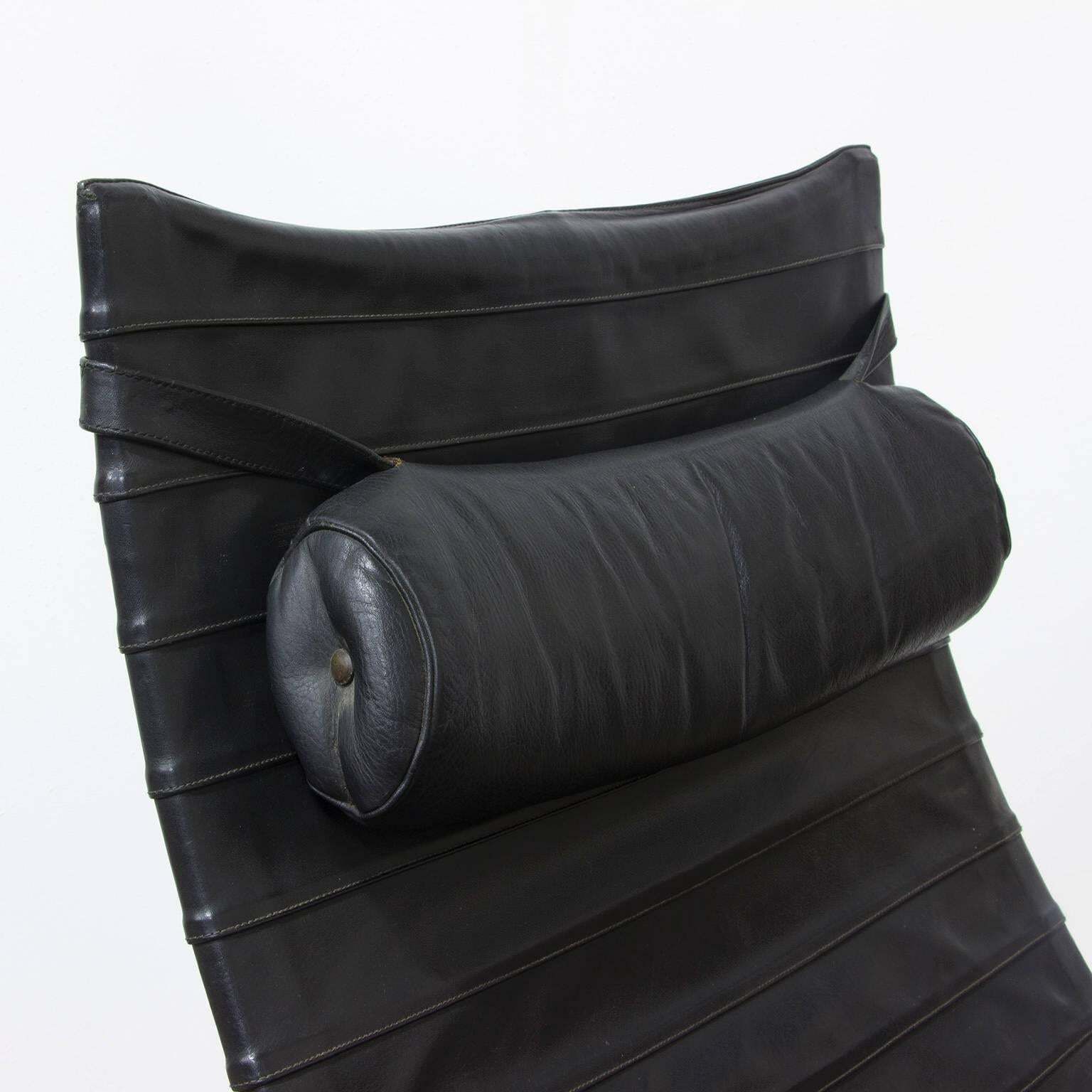 1967, Poul Kjaerholm, Pk 20, Early Kold Kristensen In Original 1st Black Leather photo vinterior