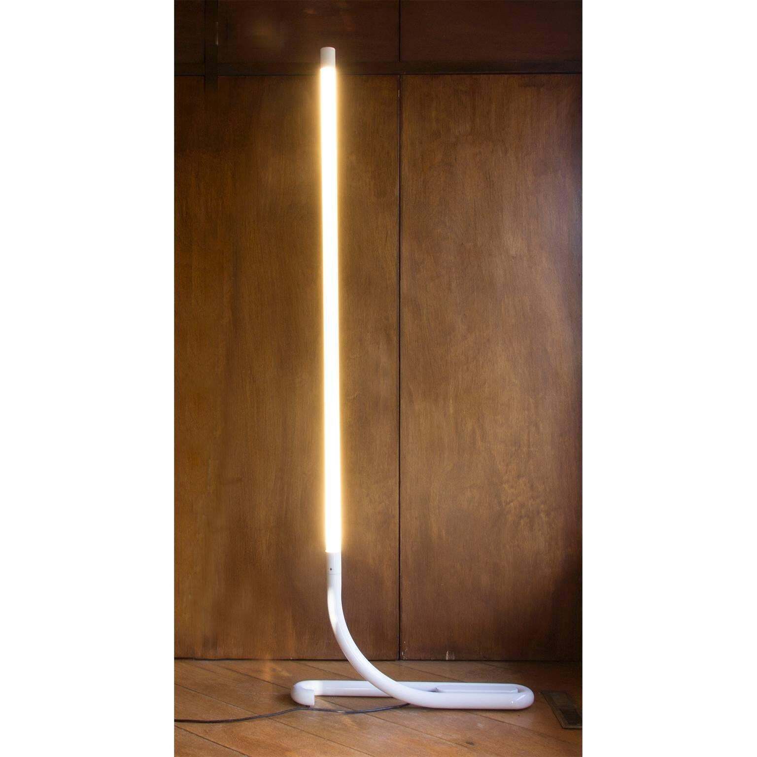 1972, Aldo Van Den Nieuwelaar, Early White Tc2 Floor Lamp For Artimeta photo Lighting