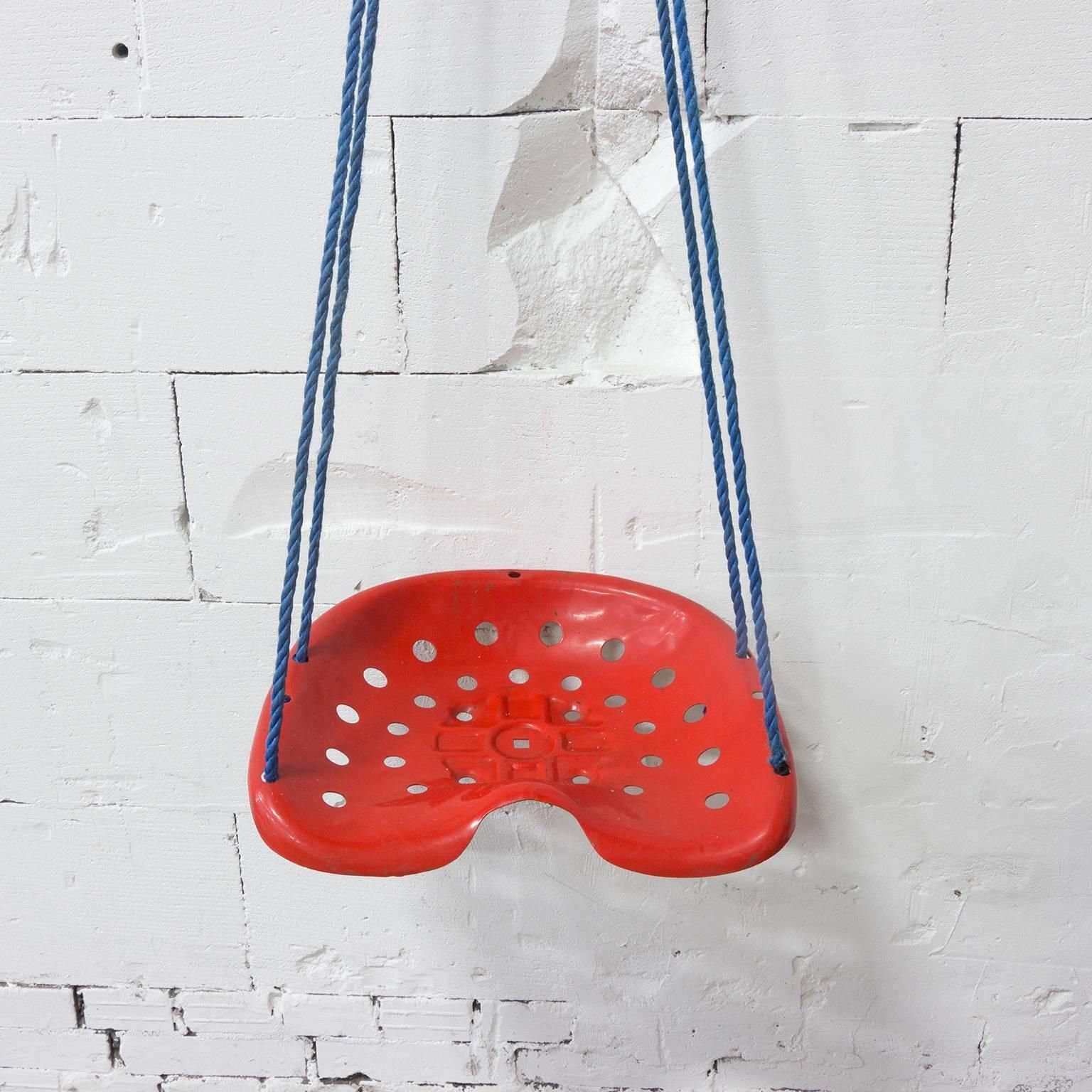 Swing Tractor Seat Chair, In Red Like Achille Castiglione Stool, Circa 1970 photo furniture