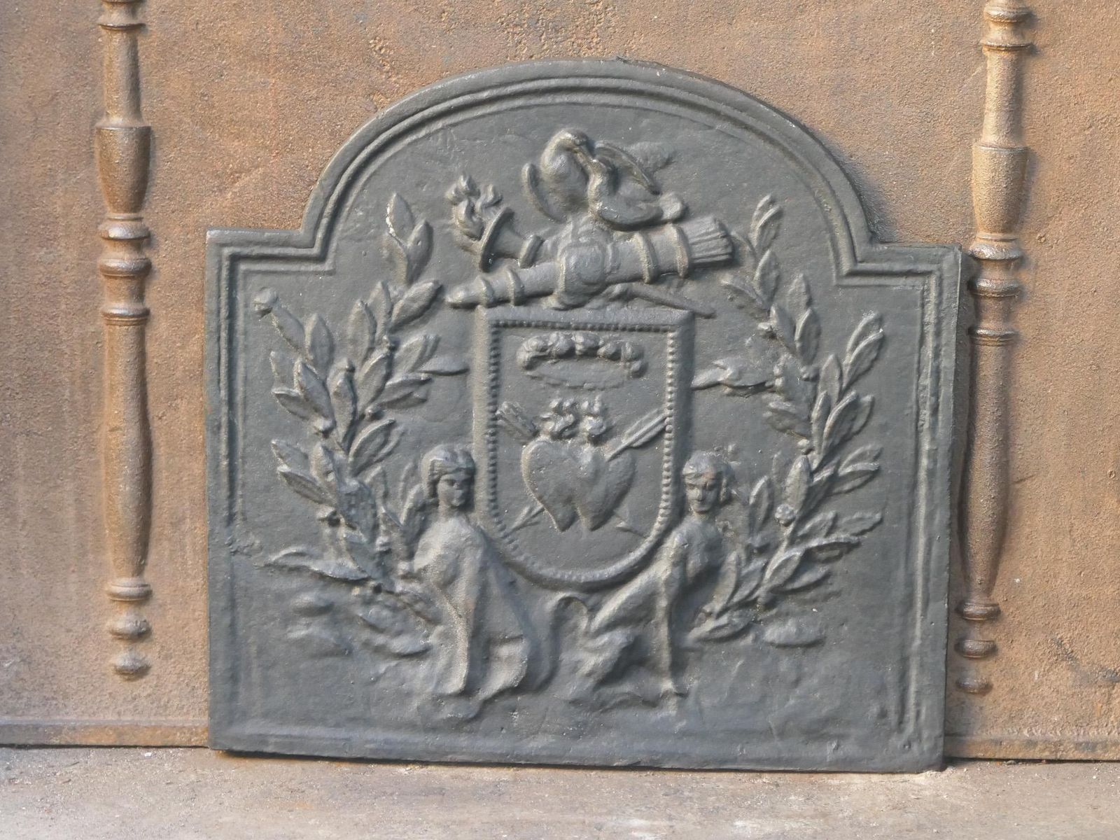 French 'Allegory Of Love' Fireback, 20th Century photo 405.0