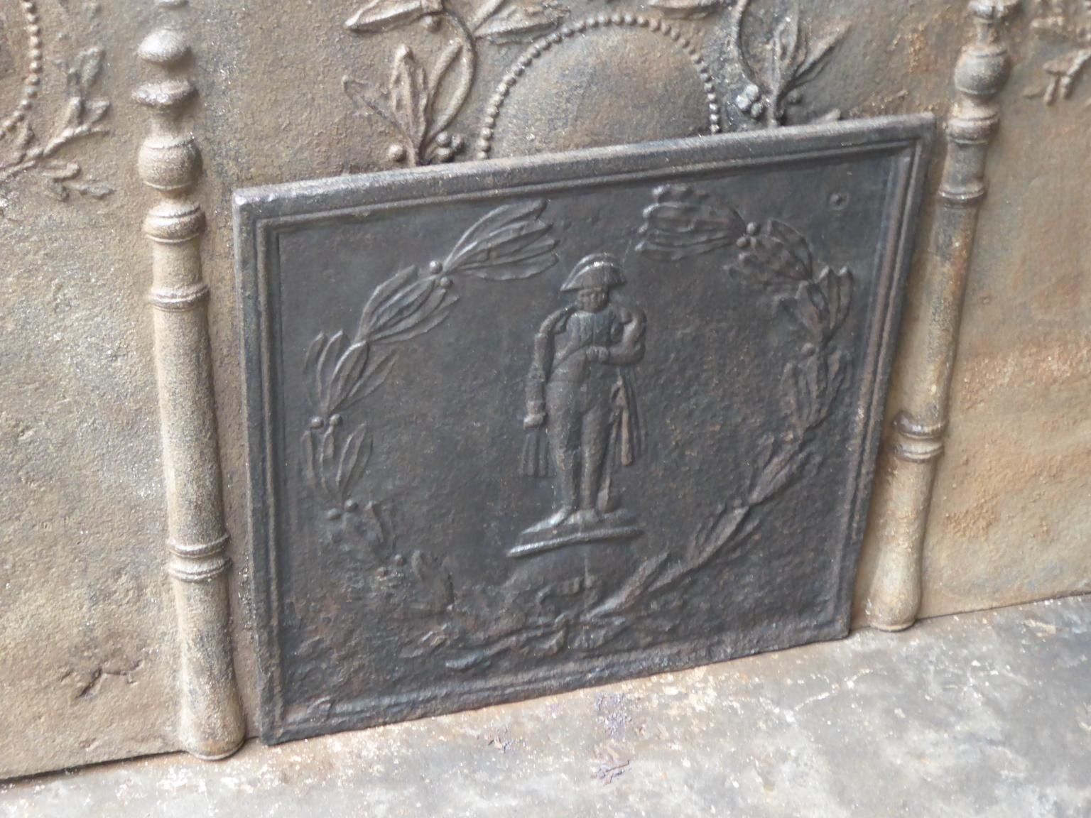 Antique French 'Napoleon' Fireback / Backsplash, 19th Century photo for sale