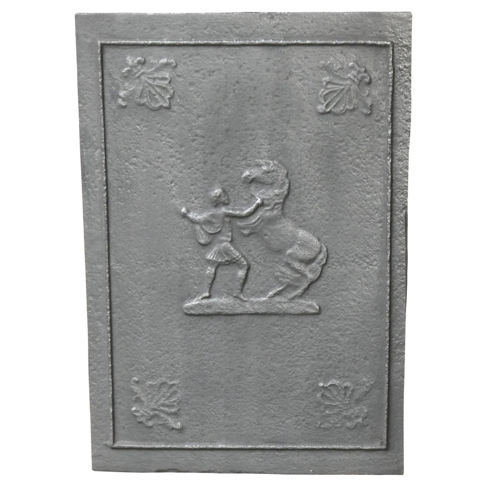 Antique German 'Horse' Fireback, 19th Century