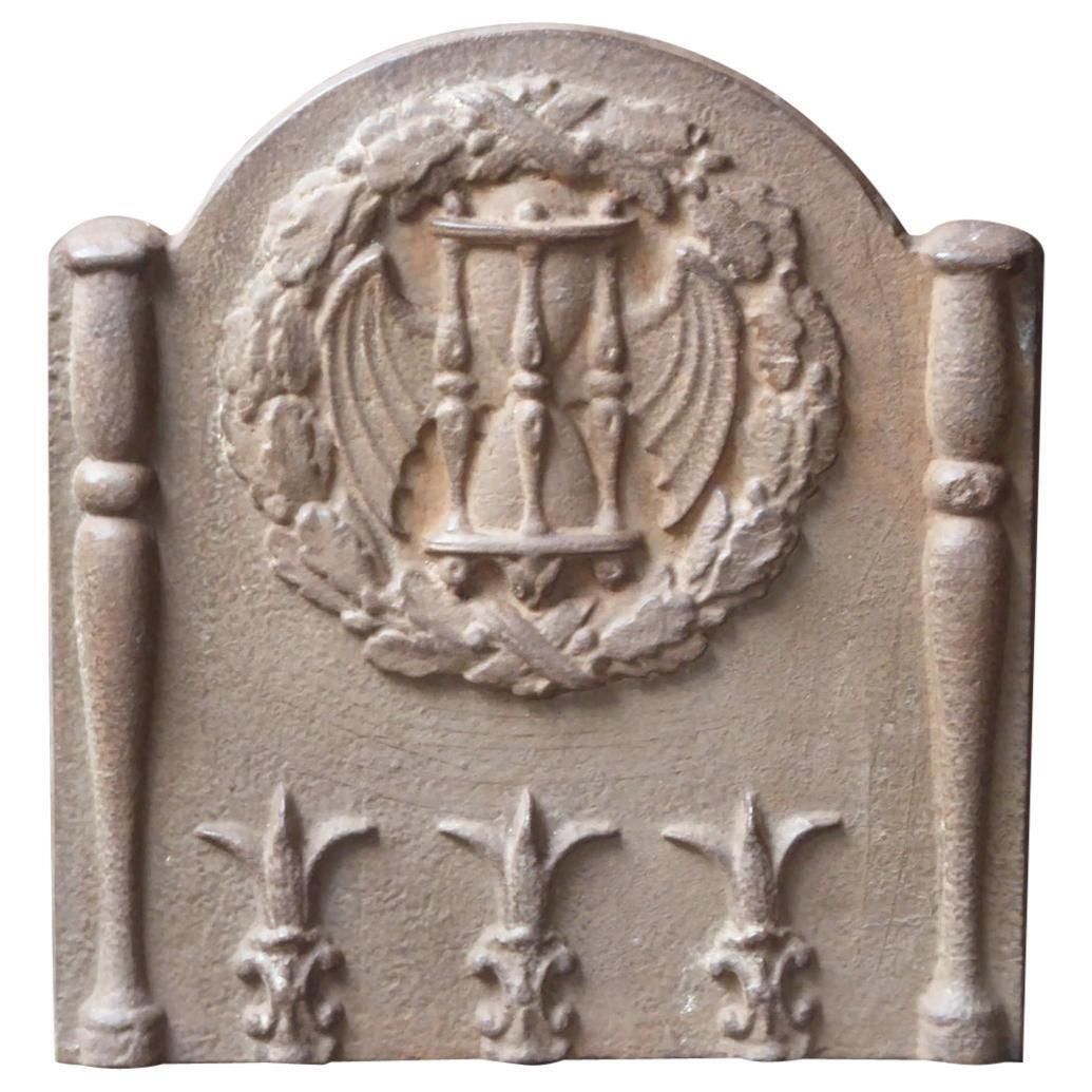 French Louis XIV Style 'Coat Of Arms' Fireback / Backsplash