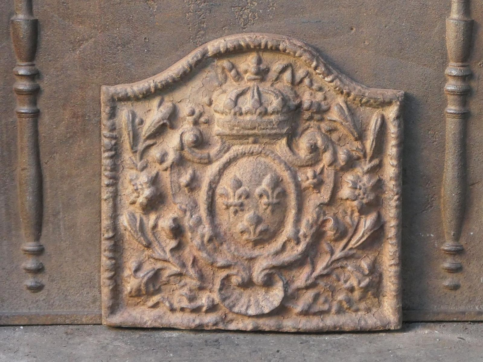 French Louis Napoleon III Style 'Arms Of France' Fireback / Backsplash photo 337.0