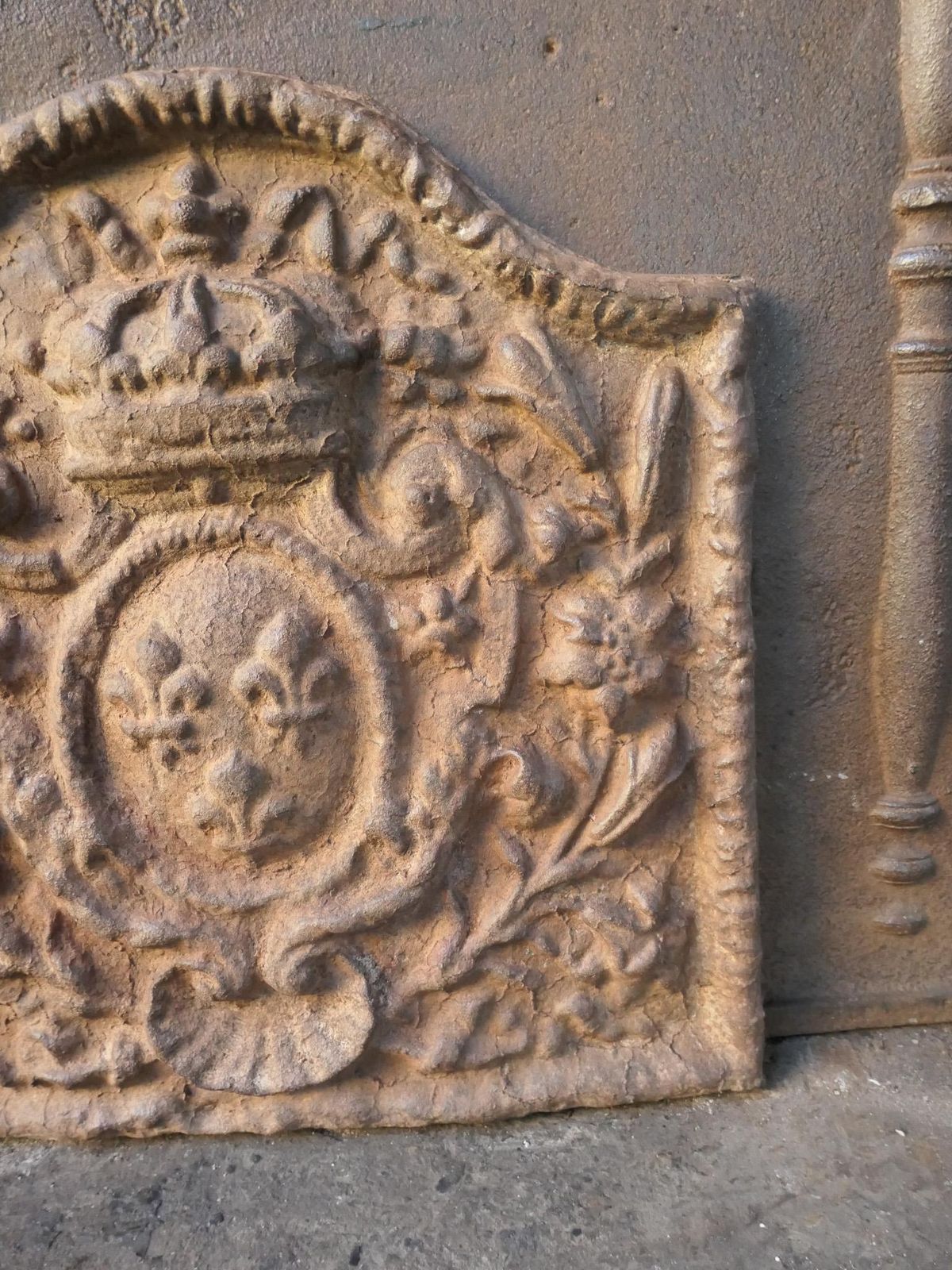 photo for sale French Louis Napoleon III Style 'Arms Of France' Fireback / Backsplash