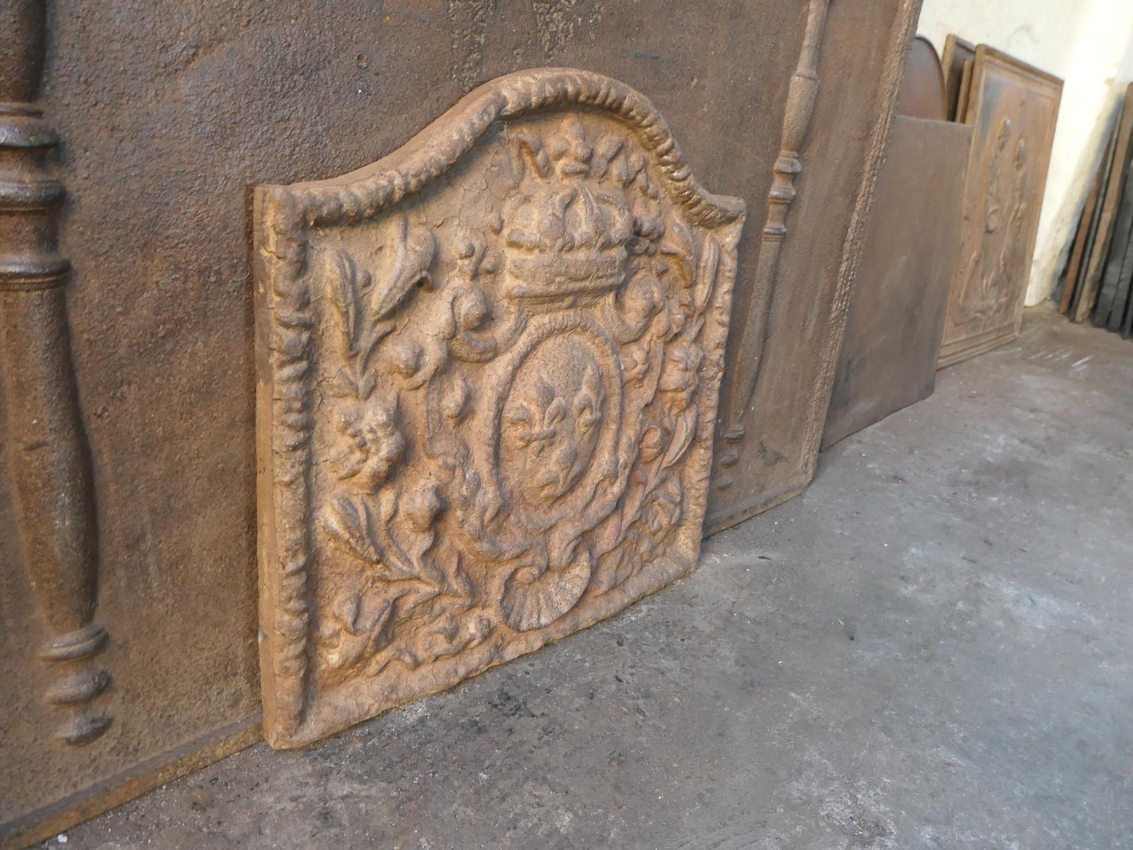 Home Fixtures French Louis Napoleon III Style 'Arms Of France' Fireback / Backsplash photo