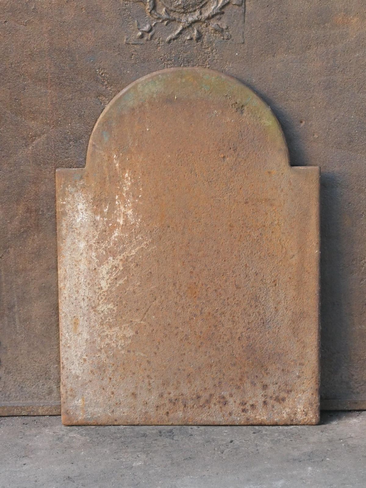 Home Fixtures Antique French 'Pillars Of Freedom' Fireback / Backsplash, 18th   19th C. photo