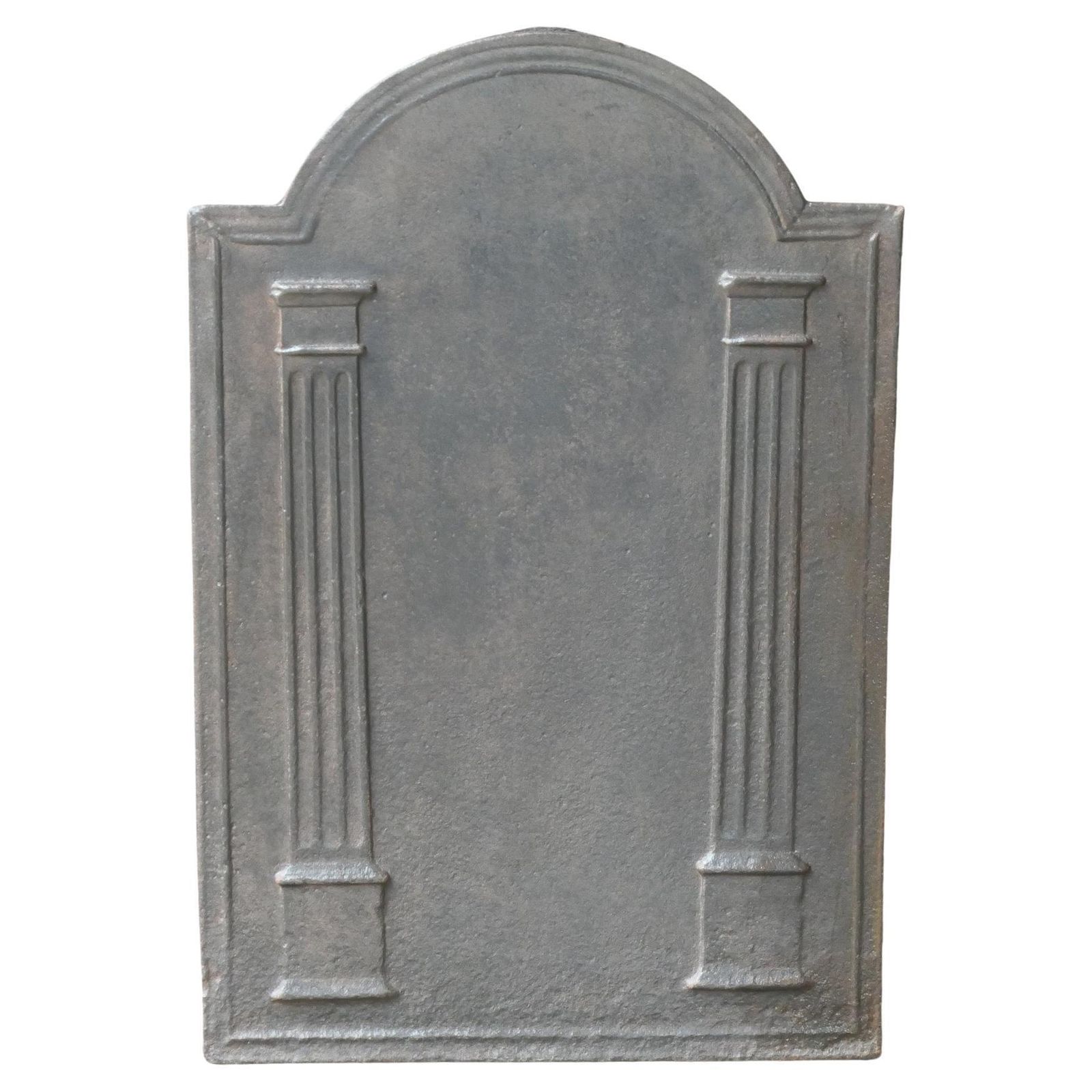 Antique French 'Pillars Of Freedom' Fireback / Backsplash, 18th   19th C.
