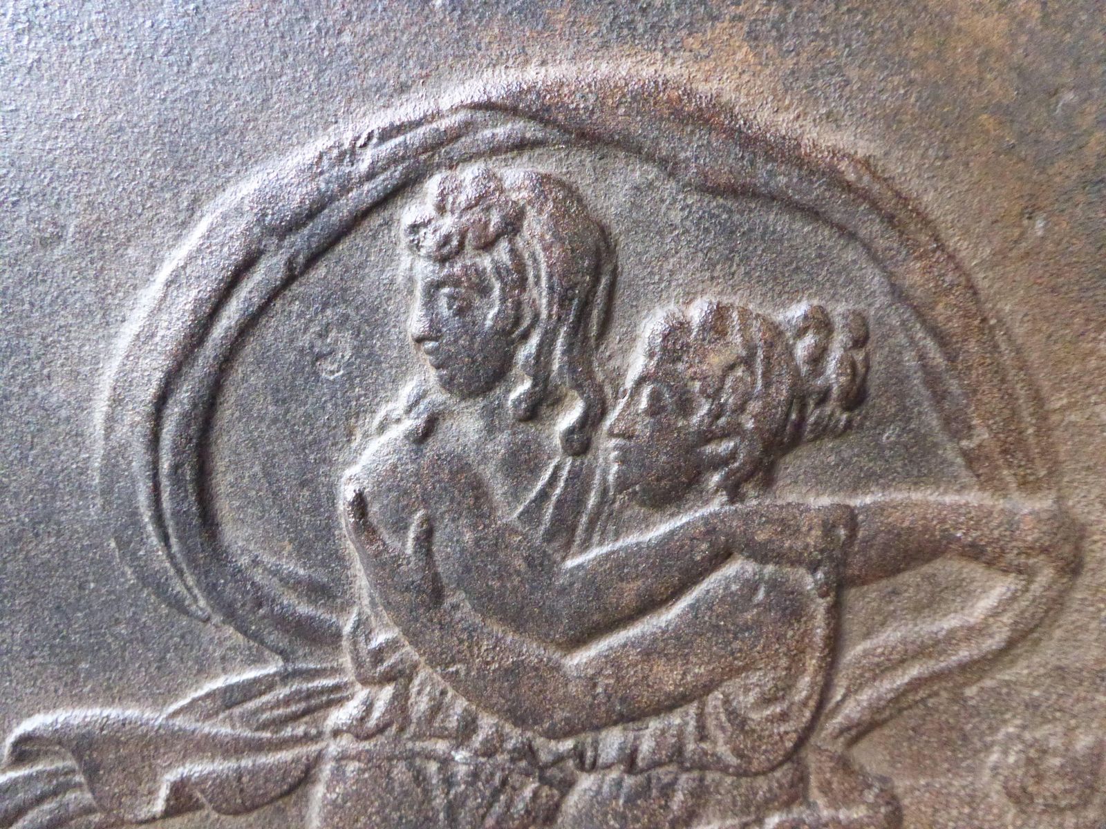 19th Century French 'Man And Woman' Fireback / Backsplash photo 282.0
