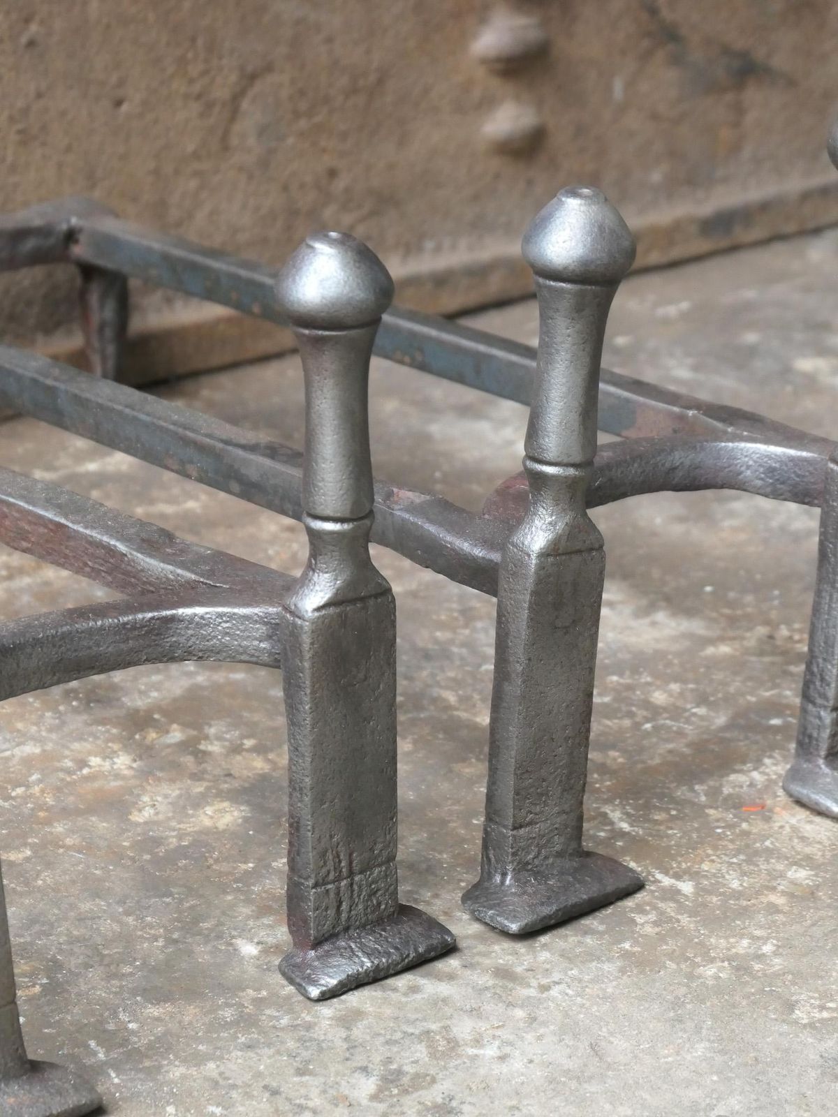 photo furniture French Louis XV Period Fireplace Grate Or Fire Basket, 18th Century