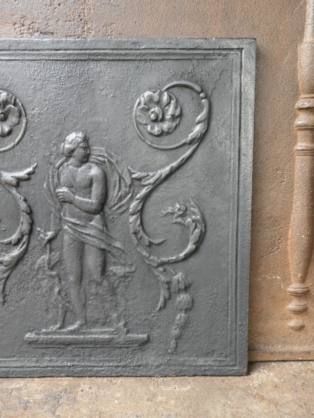 Home Fixtures French Neoclassical Period 'Diana' Fireback / Backsplash, 18th 19th Century photo