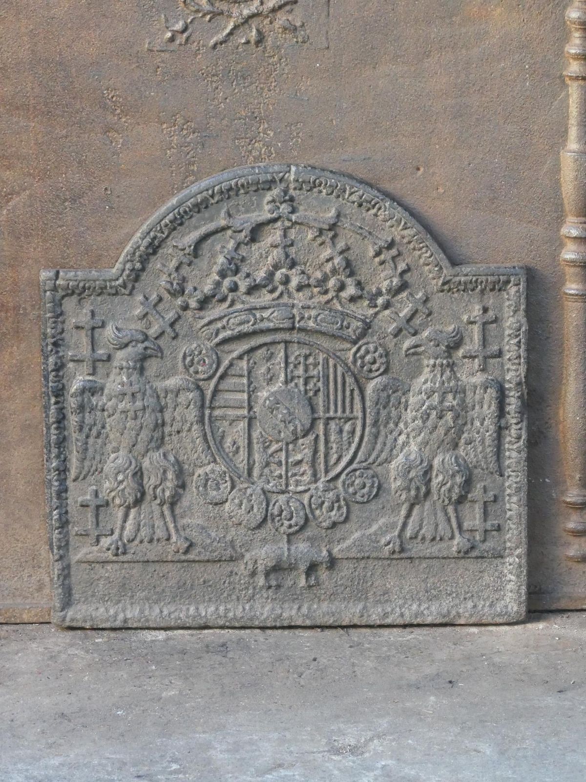 French 'Arms Of Lorraine' Fireback, 18th Century photo for sale
