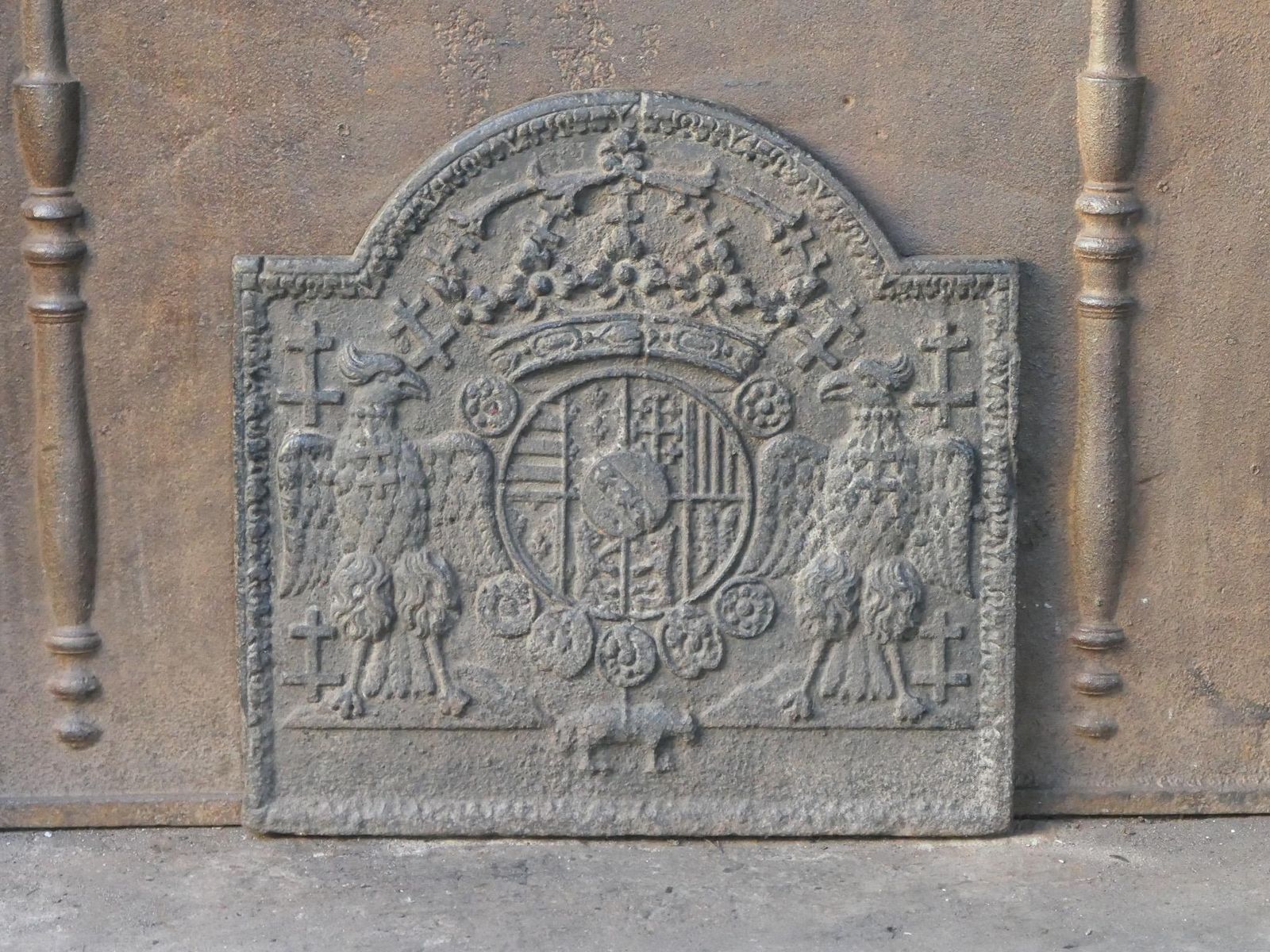 French 'Arms Of Lorraine' Fireback, 18th Century photo 422.0