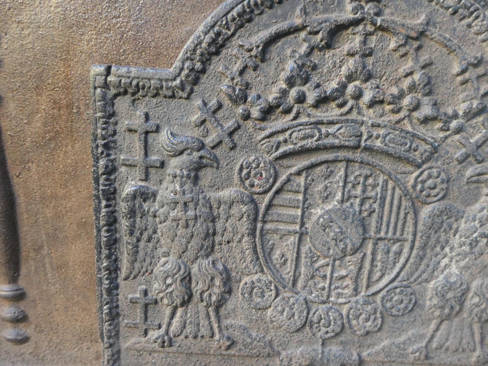 photo for sale French 'Arms Of Lorraine' Fireback, 18th Century