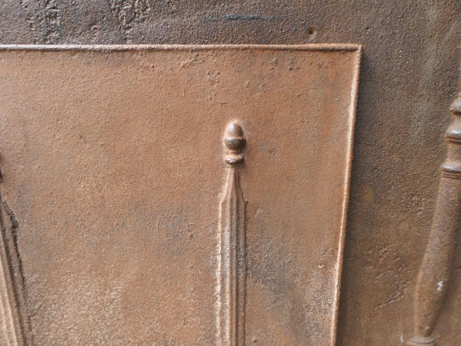 Antique French 'Pillars Of Freedom' Fireback / Backsplash, 18th   19th Century photo buy