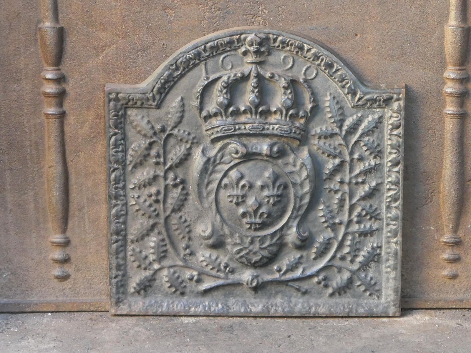 French Louis XIV Style 'Arms Of France' Fireback / Backsplash photo 337.0