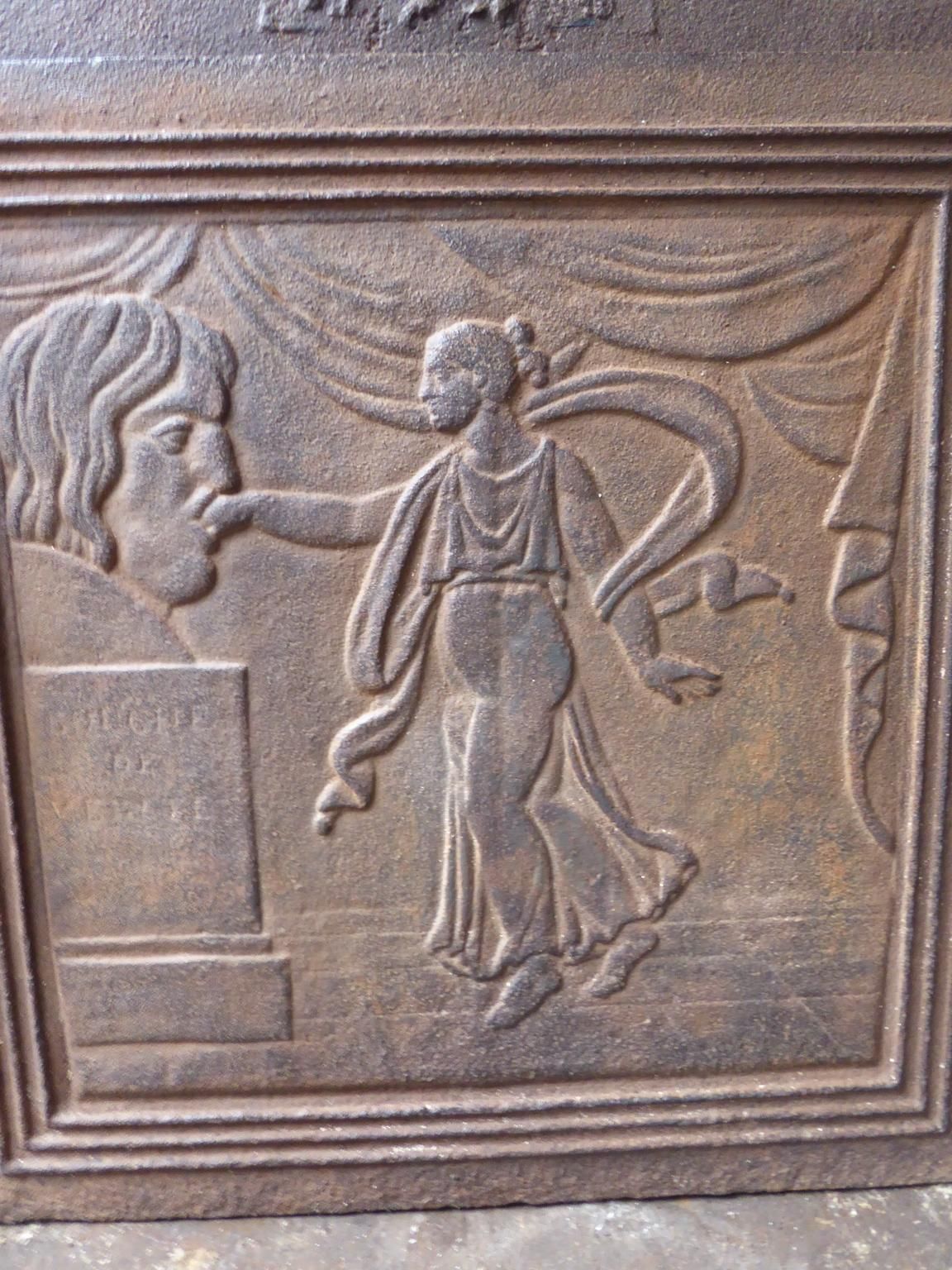19th Century French 'Bocca Della Verità' Fireback / Backsplash photo buy