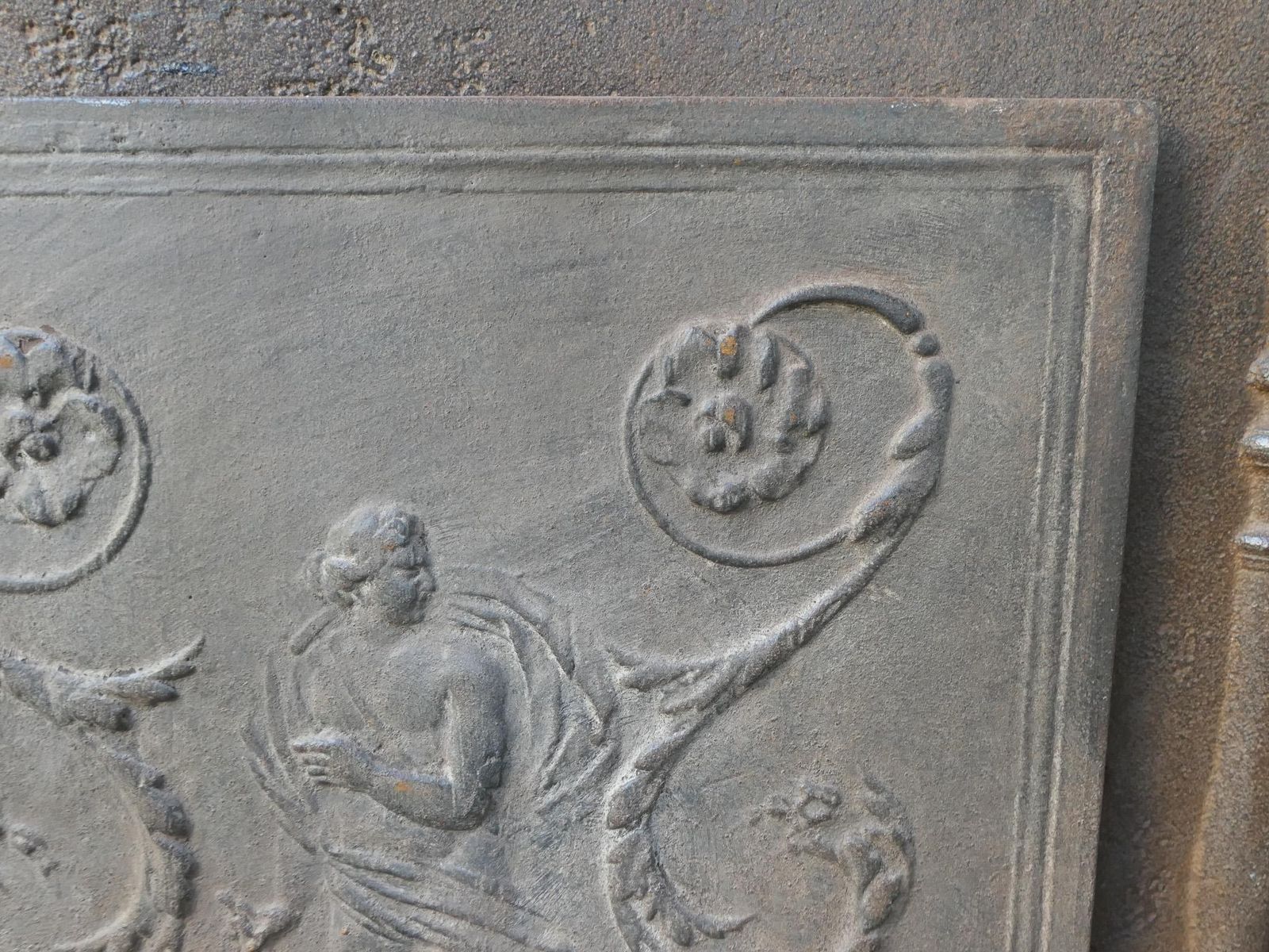 photo furniture French Neoclassical 'Diana' Fireback / Backsplash, 18th 19th Century
