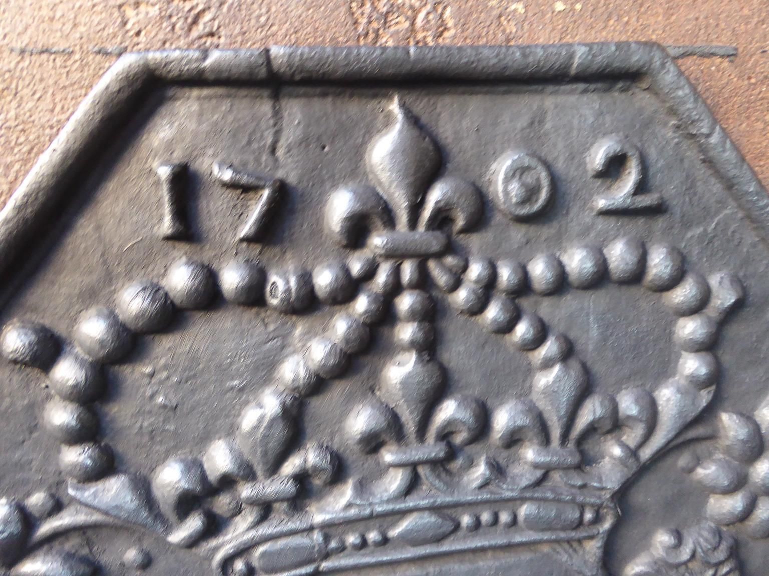 19th Century French Napoleon III 'Arms Of France' Fireback / Backsplash photo buy