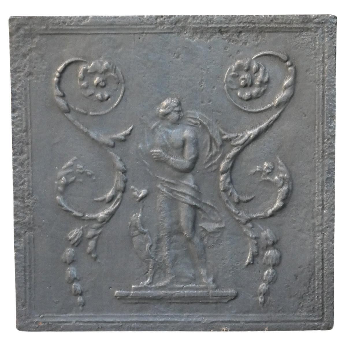 French Neoclassical Period 'Diana' Fireback / Backsplash, 18th 19th Century