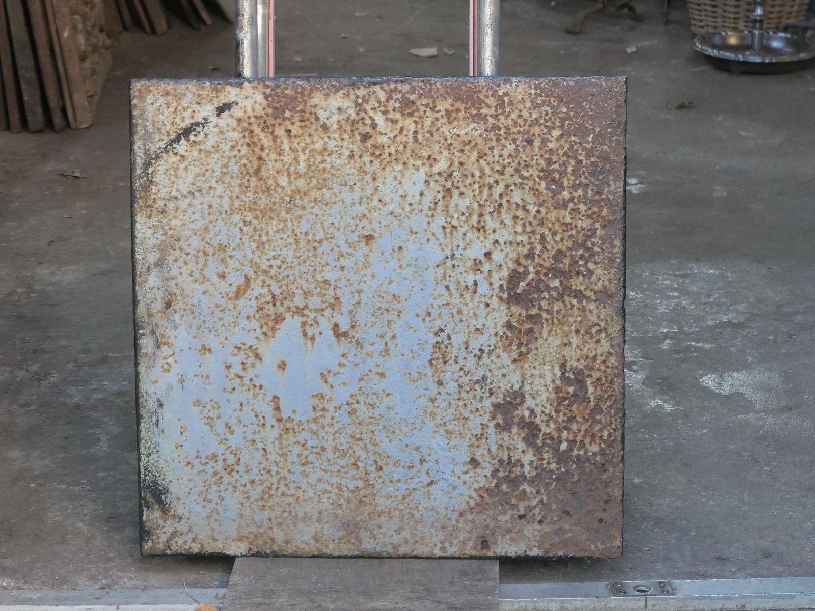337.0 French Neoclassical Period 'Diana' Fireback / Backsplash, 18th 19th Century photo