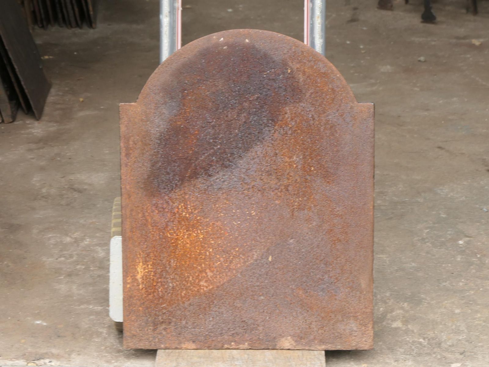 380.0 Antique French 'Pillars Of Freedom' Fireback / Backsplash, 18th   19th C. photo