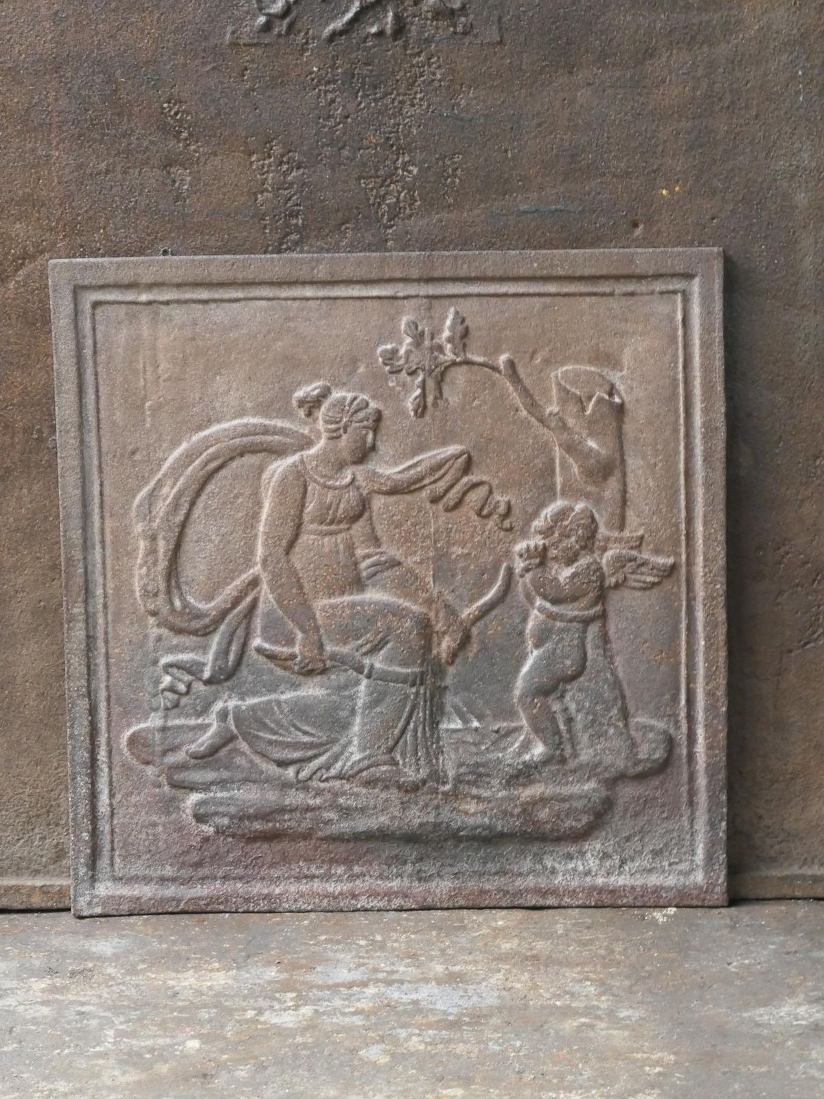 French Napoleon III Period 'Diana' Fireback / Backsplash, 19th C. photo for sale