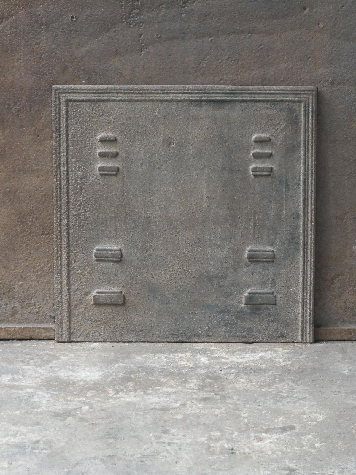 Antique French 'Pillars Of Freedom' Fireback / Backsplash, 19th C. photo furniture