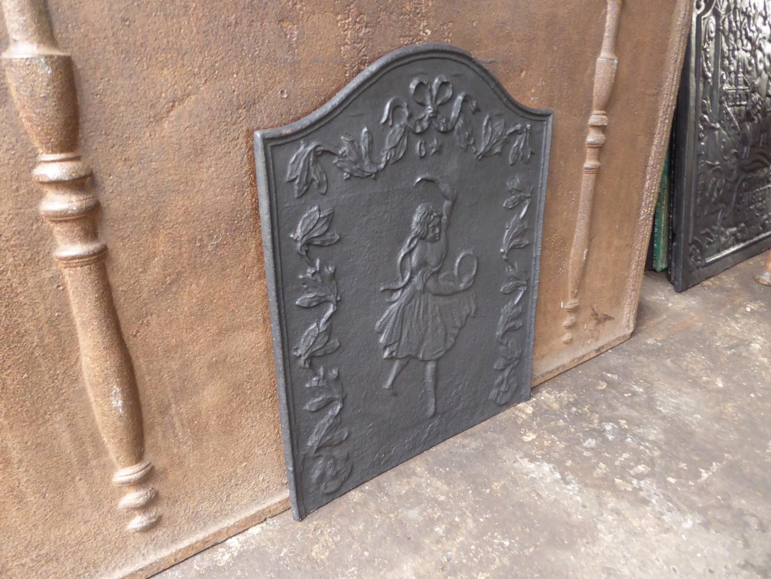 Antique French Napoleon III Fireback / Backsplash, 19th Century photo buy