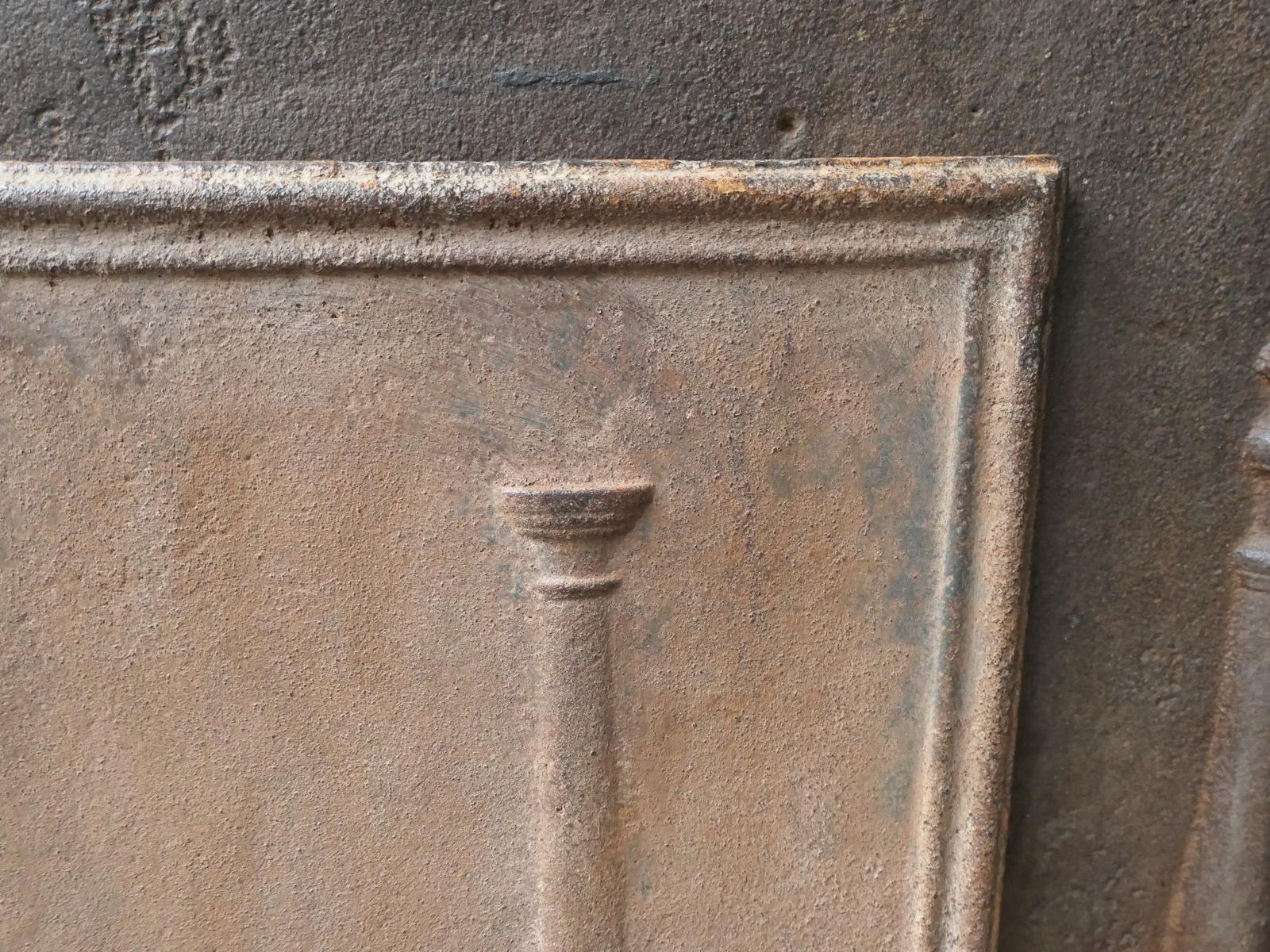Antique French 'Pillars Of Freedom' Fireback / Backsplash, 18th   19th C. photo 320.0