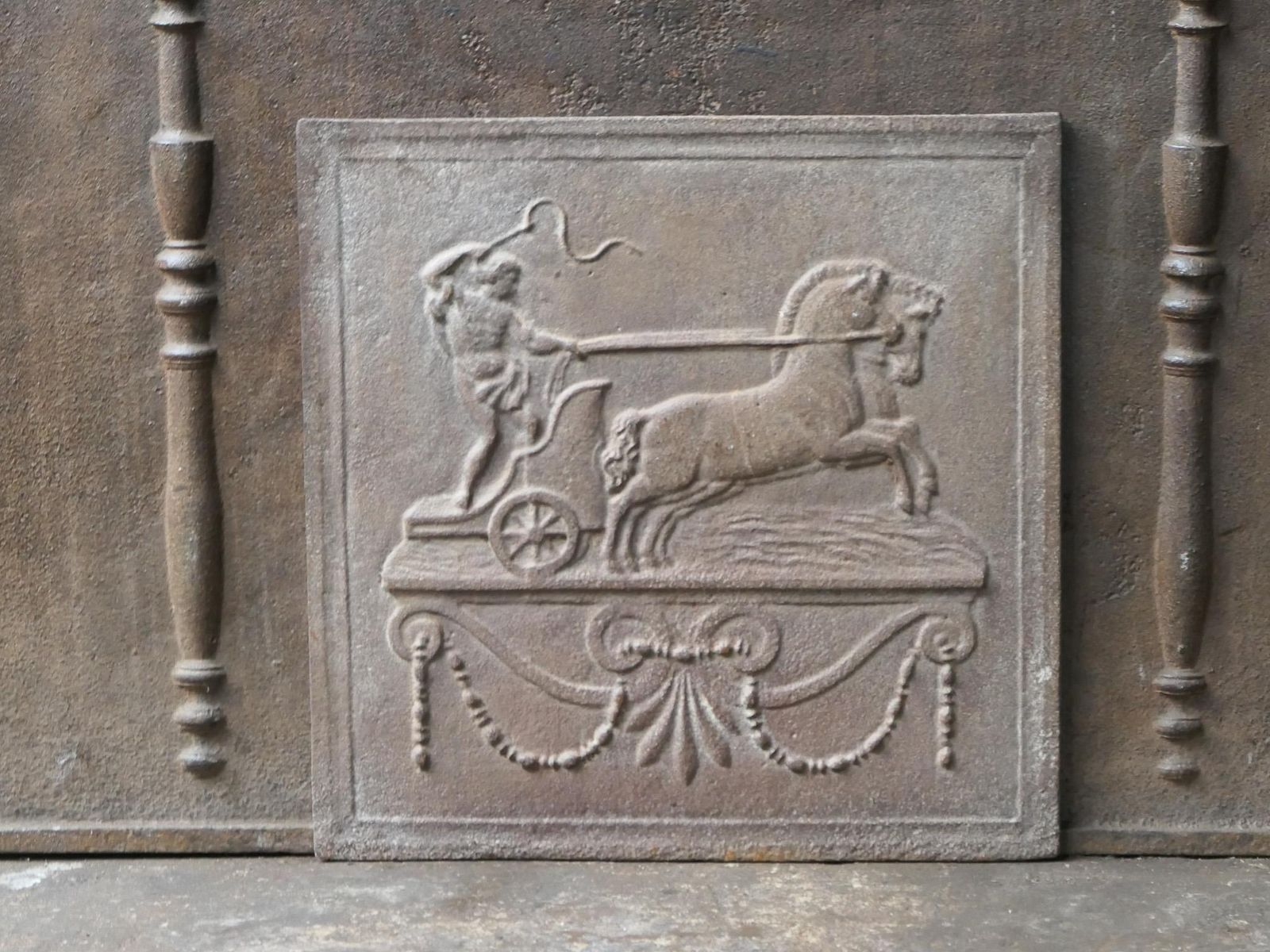 19th Century French 'Apollo With Horses' Fireback / Backsplash photo 405.0