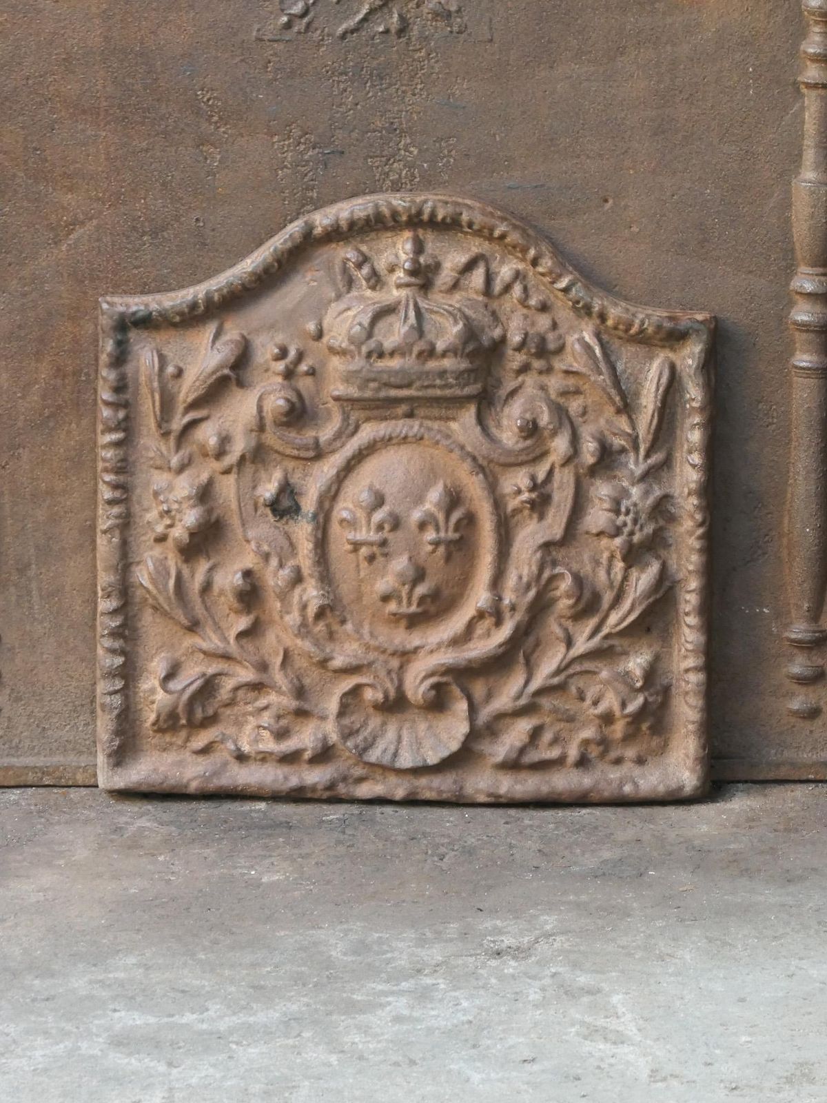 French Louis Napoleon III Style 'Arms Of France' Fireback / Backsplash photo furniture