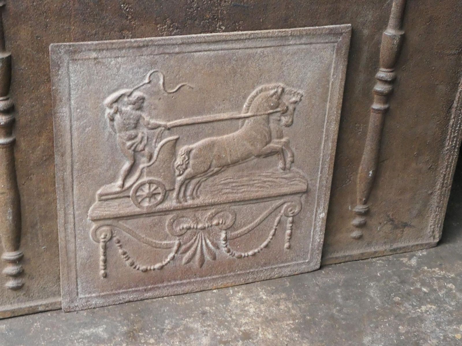 19th Century French 'Apollo With Horses' Fireback / Backsplash photo buy