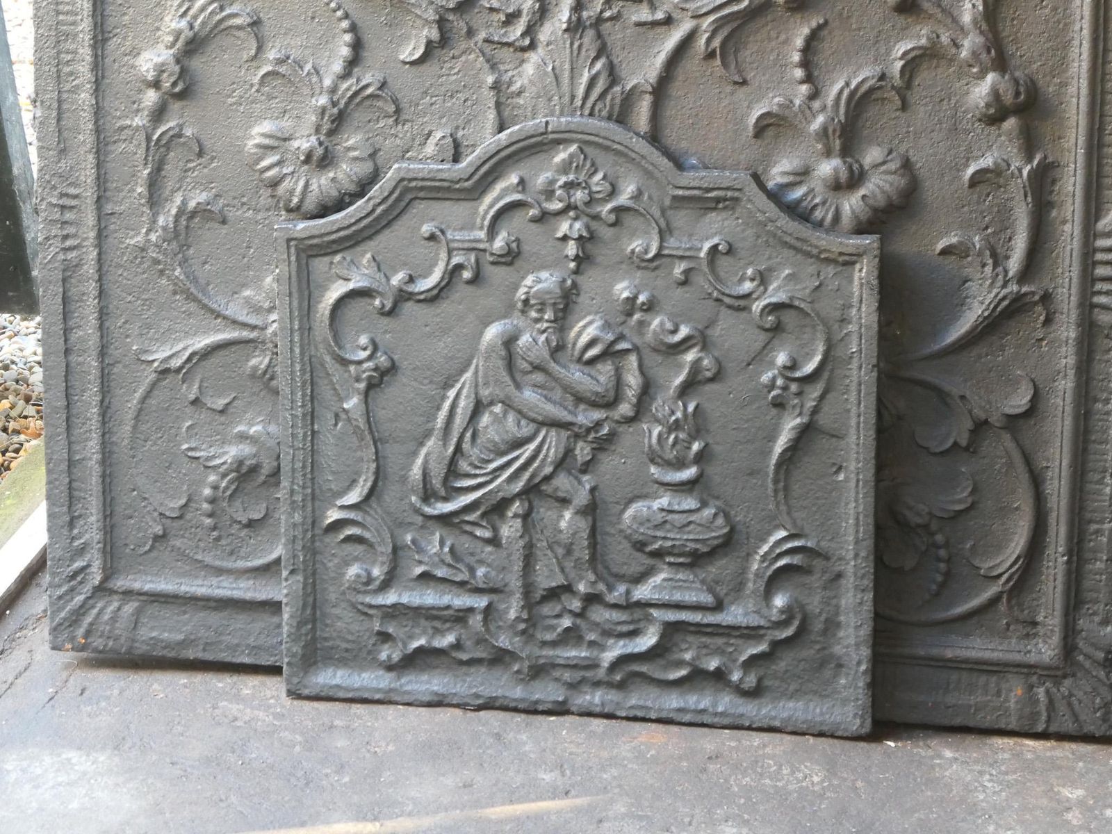 French 18th Century Louis XV 'Winter' Fireback / Backsplash photo Home Fixtures