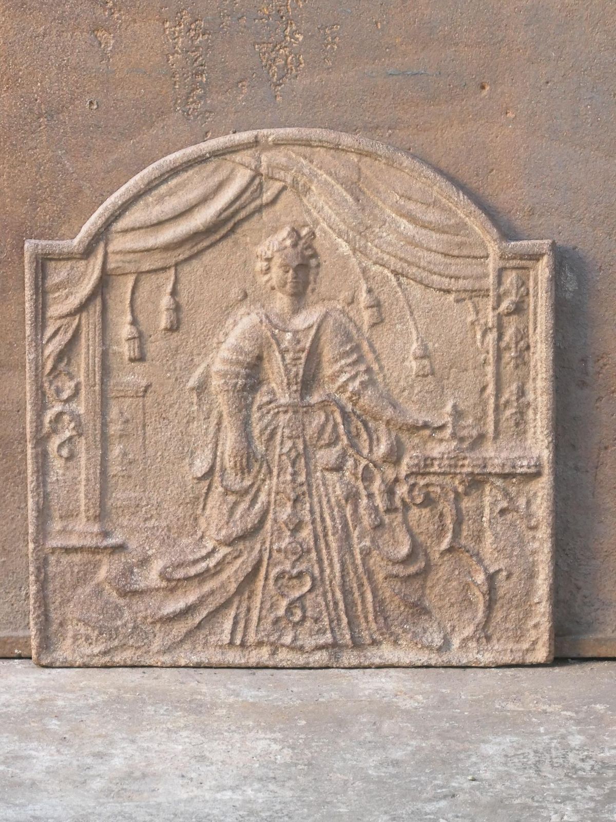 19th Century French 'Marie Leszczyńska' Fireback / Backsplash photo furniture