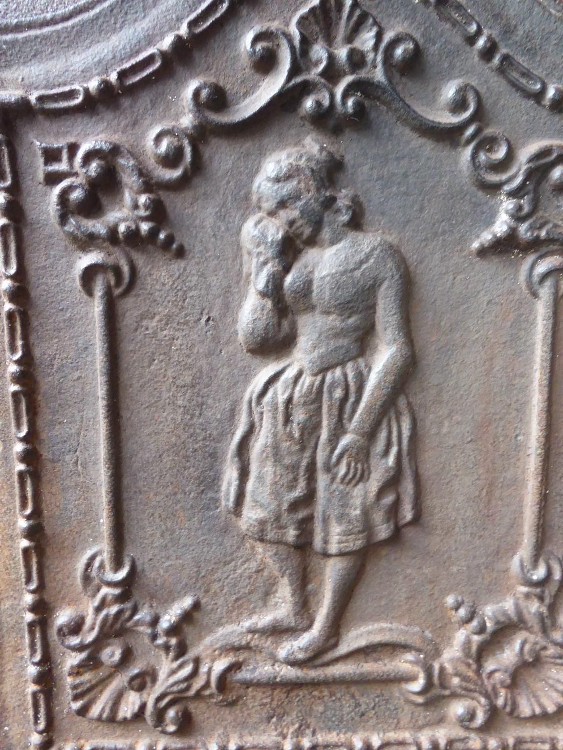 19th Century French Napoleon III Fireback / Backsplash photo vinterior