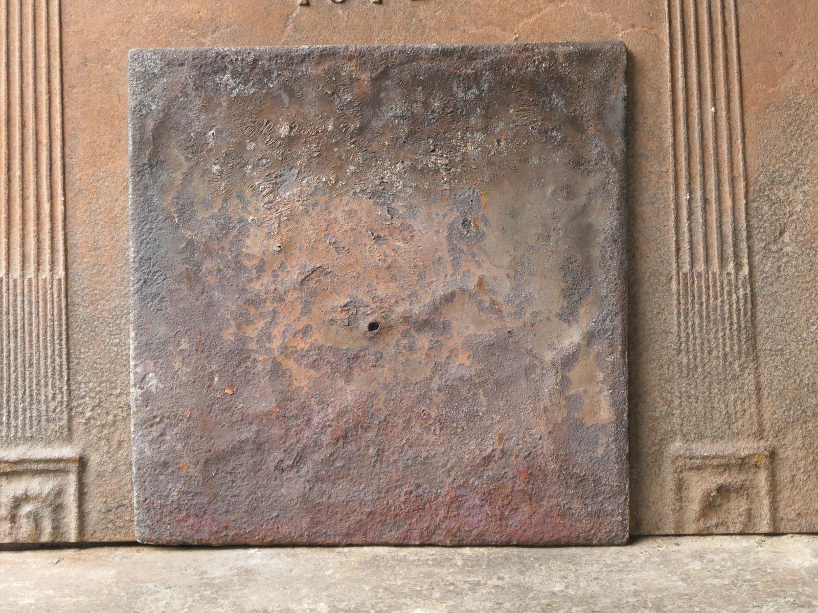 photo vinterior Napoleon III Fireback / Backsplash Depicting Young Bacchus, 19th Century
