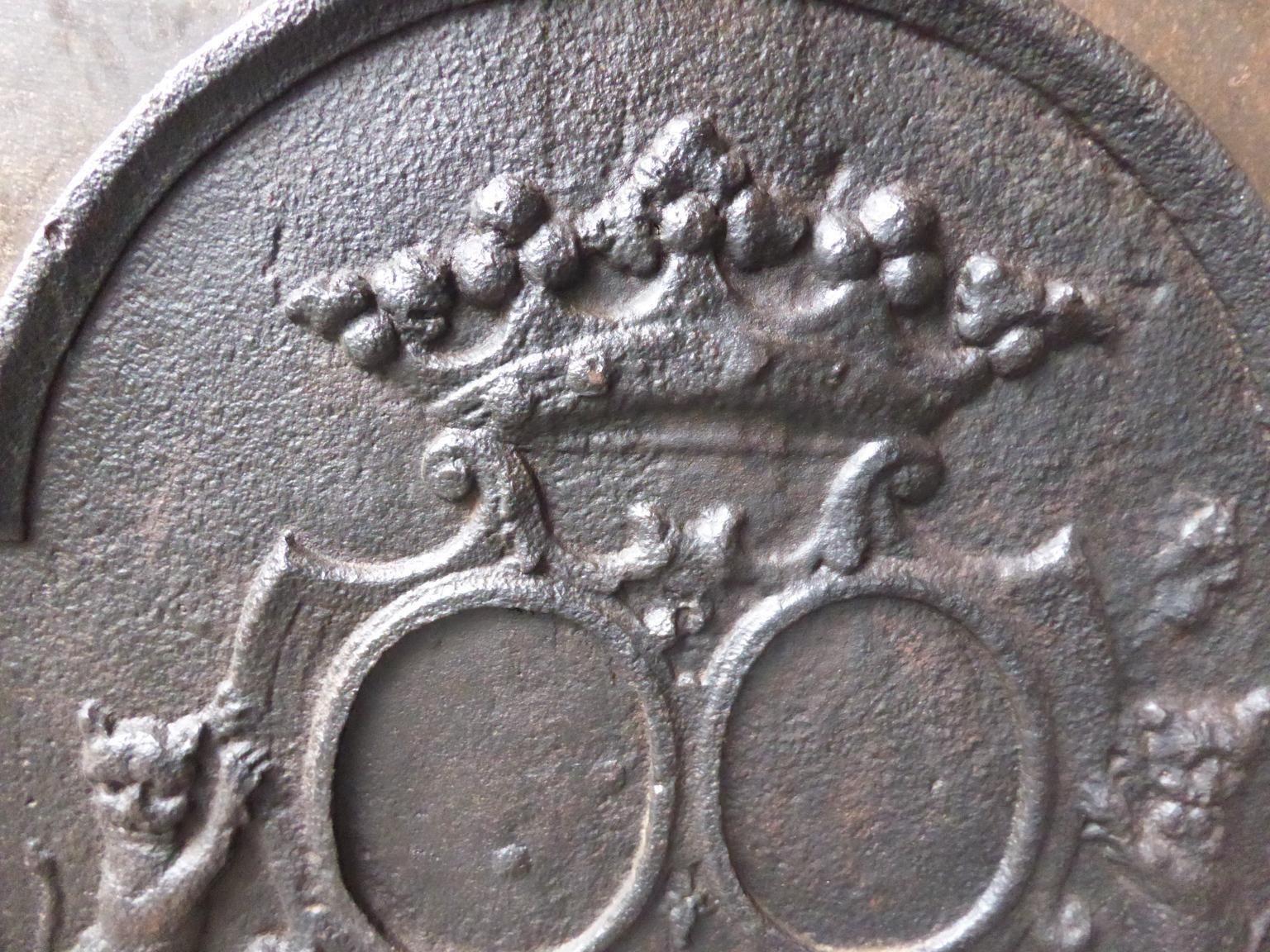 17th Century French Louis XIV Fireback / Backsplash photo Home Fixtures