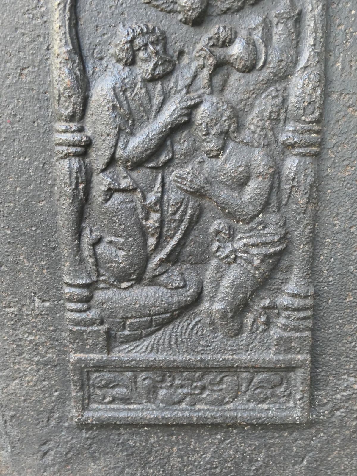photo for sale 18th Century French 'John The Baptist' Fireback