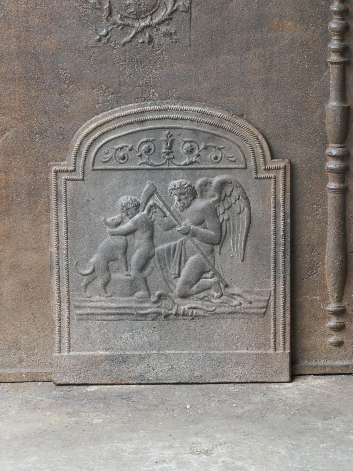 18th 19th Century French 'The Time' Fireback / Backsplash photo for sale