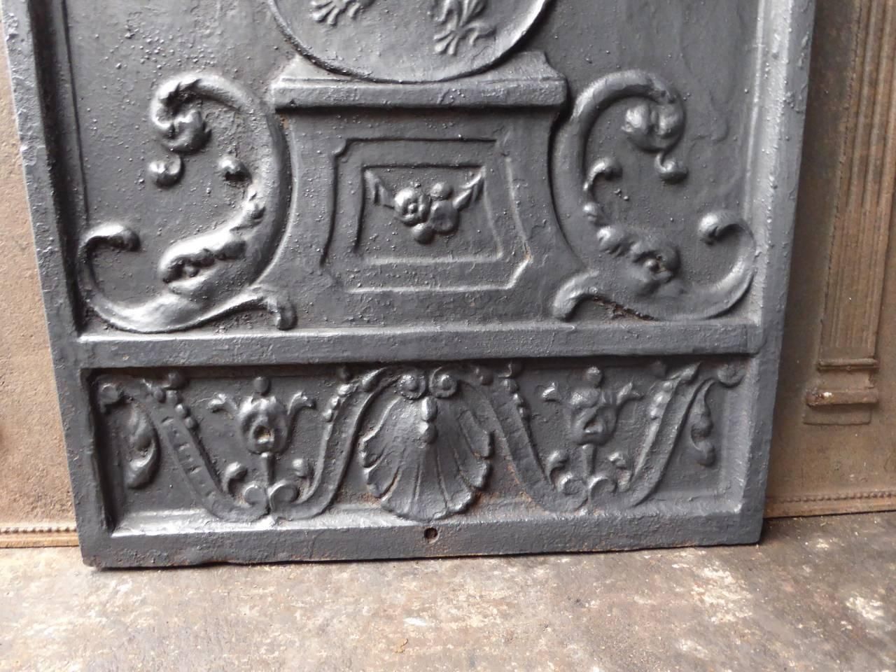 French 'Coat Of Arms' Fireback / Backsplash photo Home Fixtures