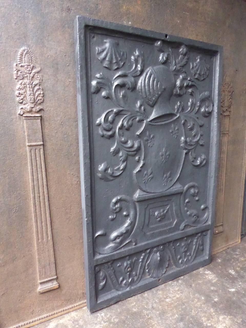French 'Coat Of Arms' Fireback / Backsplash photo buy