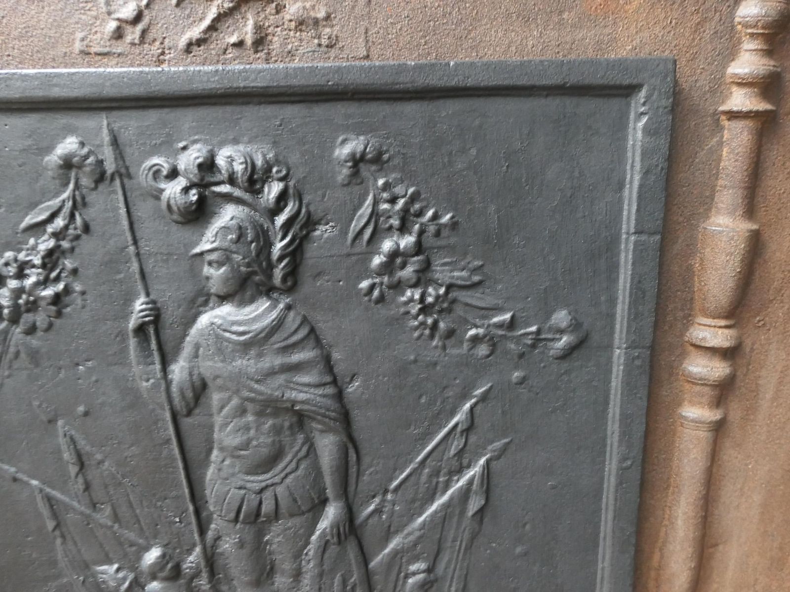 photo for sale Antique French 'Mars' Fireback / Backsplash, 19th Century