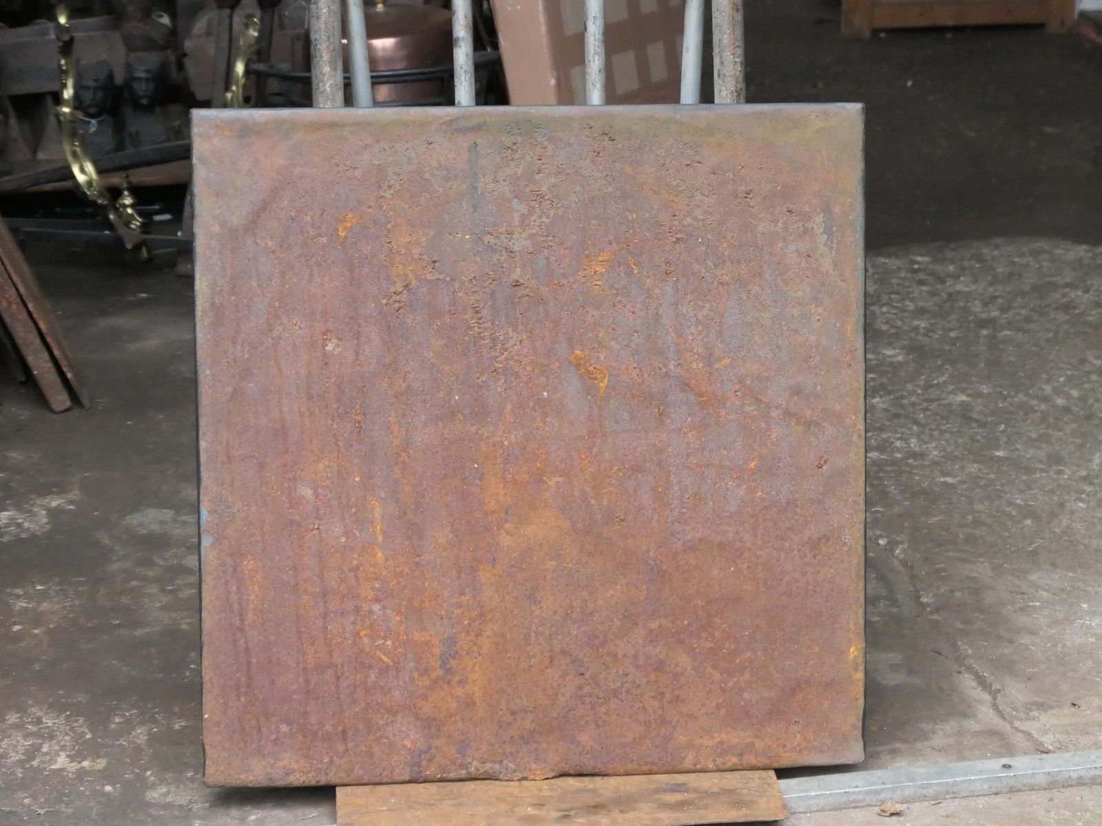 508.0 Antique French 'Mars' Fireback / Backsplash, 19th Century photo
