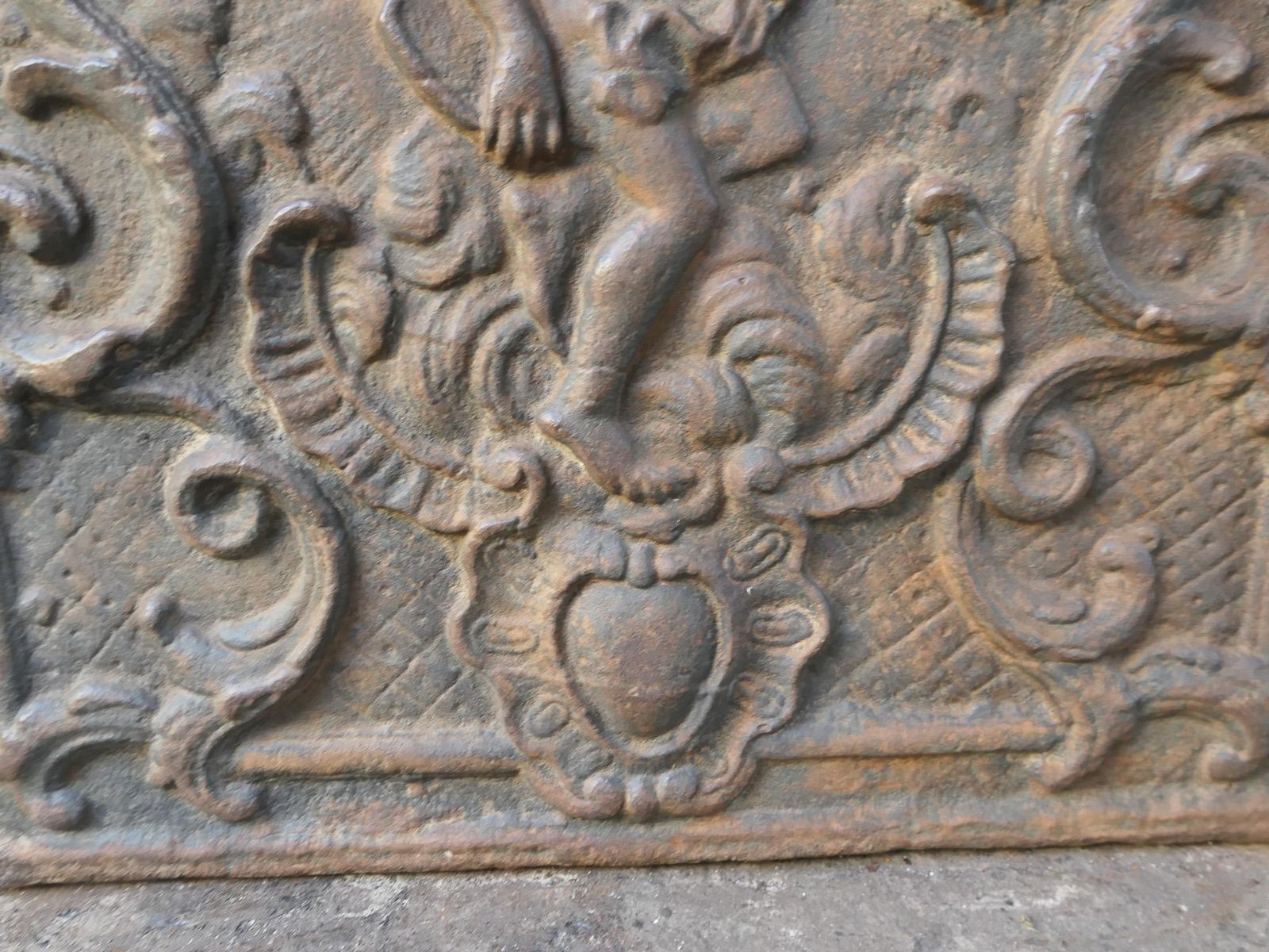 photo buy French Louis XV Style 'Apollo With Lyre' Fireback / Backsplash, 20th Century