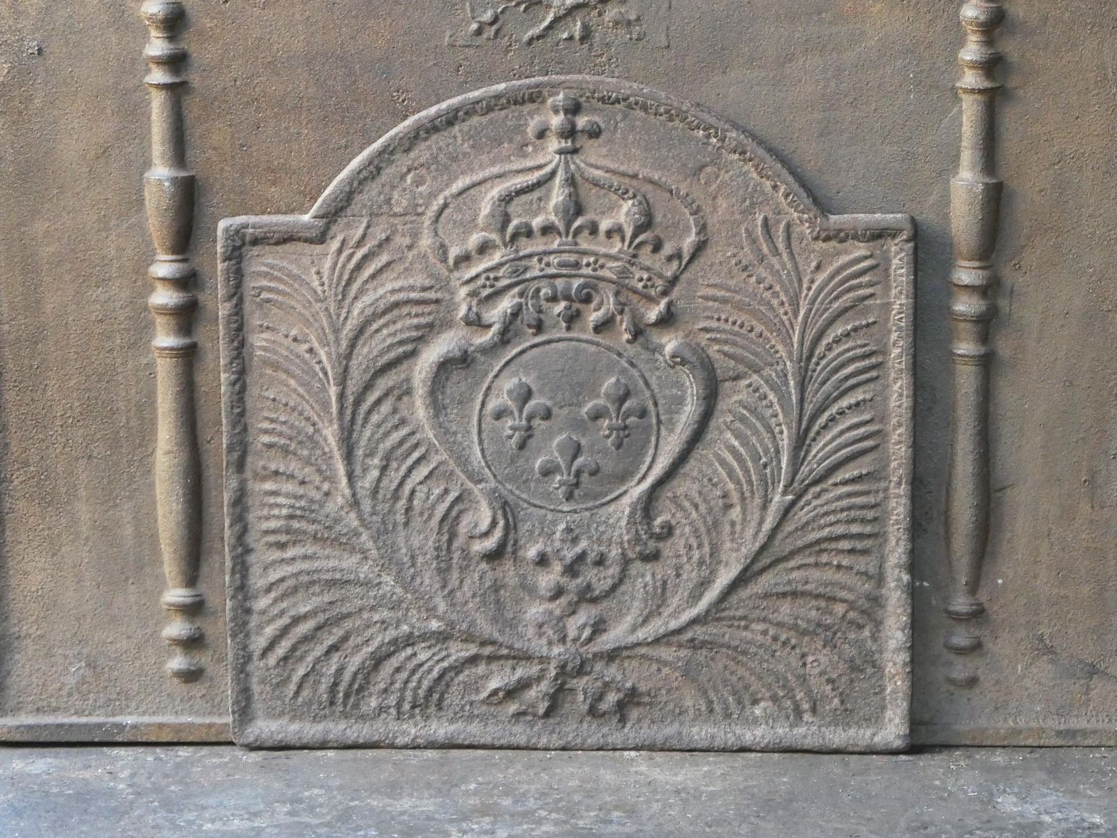 18th Century French Louis XV 'Arms Of France' Fireback / Backsplash photo Home Fixtures