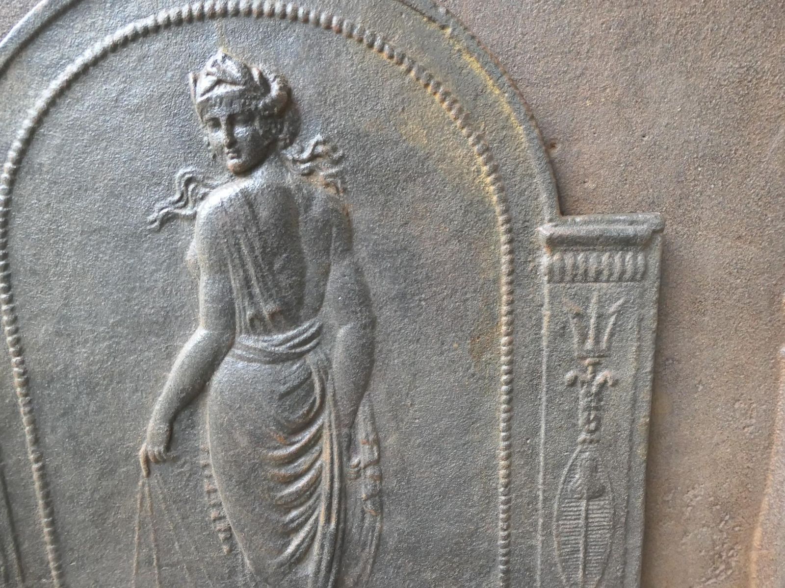 photo furniture Antique French Neoclassical Period Fireback / Backsplash, 18th   19th C.
